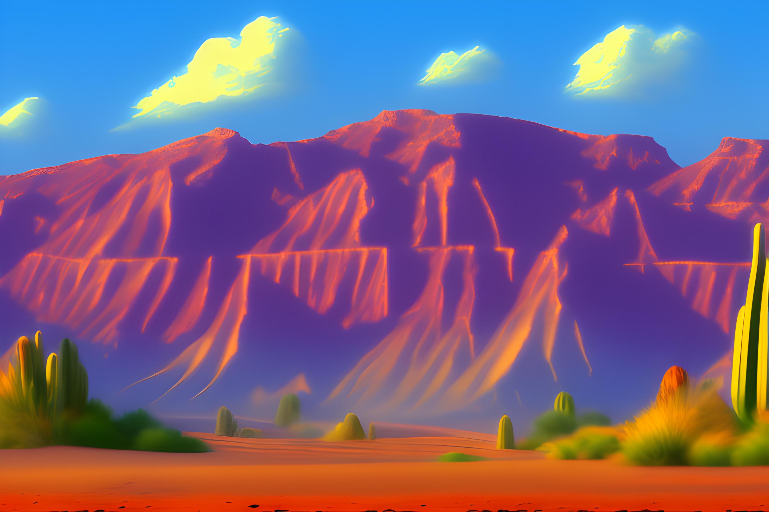 new mexico or nevada desert, with bushes,  